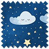 Starry Night, Blue Sighs - Motorised Roman Blind